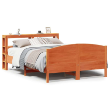 vidaXL viaszbarna tömör fenyőfa ágy matrac nélkül 140 x 200 cm ágy és ágykellék