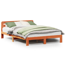 vidaXL viaszbarna tömör fenyőfa ágy matrac nélkül 140 x 200 cm (855551) ágy és ágykellék