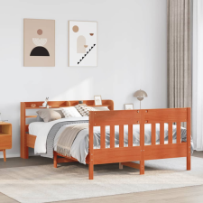 vidaXL viaszbarna tömör fenyőfa ágy matrac nélkül 150 x 200 cm ágy és ágykellék