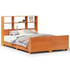 vidaXL viaszbarna tömör fenyőfa ágy matrac nélkül 150 x 200 cm (3323688) ágy és ágykellék