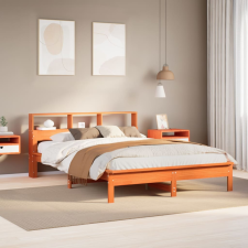 vidaXL viaszbarna tömör fenyőfa ágy matrac nélkül 160 x 200 cm ágy és ágykellék