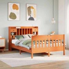 vidaXL viaszbarna tömör fenyőfa ágy matrac nélkül 160 x 200 cm ágy és ágykellék