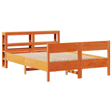 vidaXL viaszbarna tömör fenyőfa ágy matrac nélkül 160 x 200 cm (3306182) ágy és ágykellék