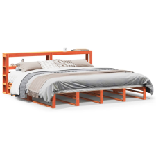vidaXL viaszbarna tömör fenyőfa ágy matrac nélkül 180 x 200 cm (3306506) ágy és ágykellék