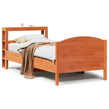 vidaXL viaszbarna tömör fenyőfa ágy matrac nélkül 75 x 190 cm ágy és ágykellék