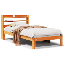 vidaXL viaszbarna tömör fenyőfa ágy matrac nélkül 90 x 190 cm ágy és ágykellék