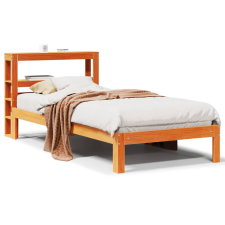 vidaXL viaszbarna tömör fenyőfa ágy matrac nélkül 90 x 200 cm ágy és ágykellék