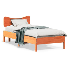 vidaXL viaszbarna tömör fenyőfa ágy matrac nélkül 90 x 200 cm ágy és ágykellék