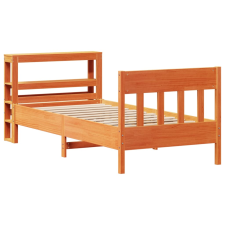vidaXL viaszbarna tömör fenyőfa ágy matrac nélkül 90 x 200 cm (3306275) ágy és ágykellék