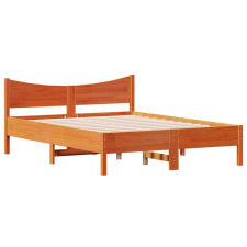 vidaXL viaszbarna tömör fenyőfa ágykeret 120 x 200 cm (844732) ágy és ágykellék
