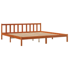 vidaXL viaszbarna tömör fenyőfa ágykeret 180 x 200 cm (844812) ágy és ágykellék
