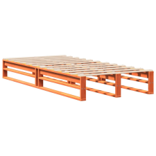 vidaXL viaszbarna tömör fenyőfa ágykeret 90 x 190 cm (850862) ágy és ágykellék