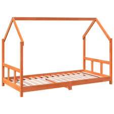 vidaXL viaszbarna tömör fenyőfa gyerekágy-keret 90 x 190 cm bútor