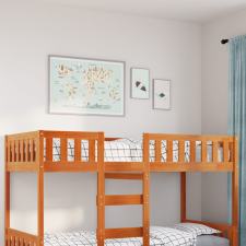 vidaXL viaszbarna tömör fenyőfa gyerekágy matrac nélkül 80 x 200 cm ágy és ágykellék
