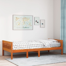 vidaXL viaszbarna tömör fenyőfa gyerekágy matrac nélkül 90 x 190 cm ágy és ágykellék