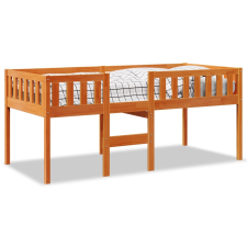 vidaXL viaszbarna tömör fenyőfa gyerekágy matrac nélkül 90 x 190 cm (855020) ágy és ágykellék