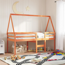 vidaXL viaszbarna tömör fenyőfa gyerekágytető 199 x 95,5 x 88 cm ágy és ágykellék