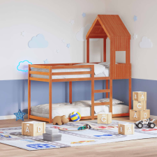 vidaXL viaszbarna tömör fenyőfa gyerekágytető 55 x 84 x 132 cm ágy és ágykellék