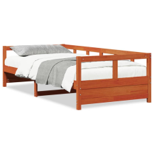 vidaXL viaszbarna tömör fenyőfa kanapéágy 90 x 190 cm ágy és ágykellék