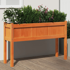 vidaXL viaszbarna tömör fenyőfa kerti virágláda 110 x 31 x 70 cm kerti tárolás