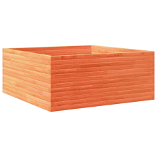 vidaXL viaszbarna tömör fenyőfa kerti virágláda 110x110x46 cm kerti tárolás