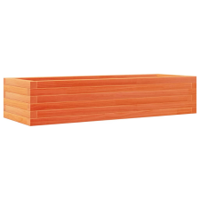 vidaXL viaszbarna tömör fenyőfa kerti virágláda 110x40x23 cm kerti tárolás