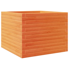 vidaXL viaszbarna tömör fenyőfa kerti virágláda 60x60x46 cm kerti tárolás