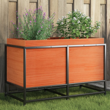vidaXL viaszbarna tömör fenyőfa kerti virágláda 80 x 40 x 50 cm kerti tárolás