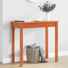 vidaXL viaszbarna tömör fenyőfa tálalóasztal 80x40x75 cm bútor