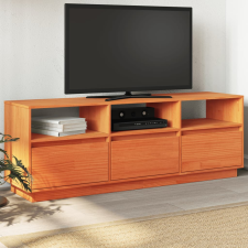vidaXL viaszbarna tömör fenyőfa TV-szekrény 140 x 37 x 50 cm bútor