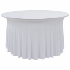 vidaXL vidaXL 2 darab fehér sztreccs körabrosz 120 x 74 cm lakástextília