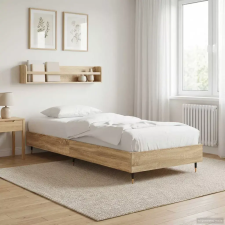 vidaXL vidaXL Ágykeret Sonoma Tölgy 80 x 200 cm Szerelt Fa ágy és ágykellék