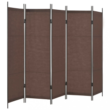 vidaXL vidaXL barna 5 paneles paraván 250 x 180 cm bútor