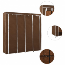 vidaXL vidaXL barna ruhásszekrény 4 tárolórekesszel 175 x 45 x 170 cm bútor