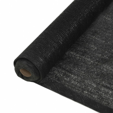 vidaXL vidaXL belátásgátló háló, HDPE, 2 x 25 m, fekete kerti bútor