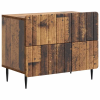 vidaXL vidaXL Éjjeliszekrény fiókkal Antik Fa 62 x 34,5 x 49,5 cm Szerelt Fa