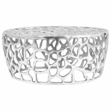 vidaXL vidaXL ezüstszínű öntött alumínium dohányzóasztal 70 x 30 cm bútor