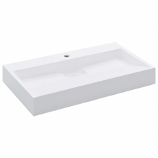 vidaXL vidaXL fehér ásványöntvény/márványöntvény mosdókagyló 80x46x11 cm fürdőszoba kiegészítő