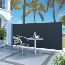 vidaXL vidaXL fekete behúzható oldalsó napellenző 140 x 300 cm fogó