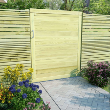 vidaXL vidaXL kertkapu FSC-tanúsított impregnált fenyőfalécekből 125x100 cm kerti dekoráció