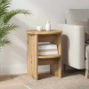 vidaXL vidaXL Oldalsó szekrény 2 pcs Kézműves Tölgy Ø40 x 50 cm Mérnöki fa