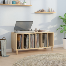 vidaXL vidaXL sonoma tölgy színű szerelt fa hanglemezszekrény 100x38x48 cm bútor