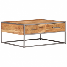 vidaXL vidaXL tömör akácfa dohányzóasztal 75 x 75 x 35 cm bútor