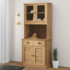 vidaXL VIGO tömör fenyőfa magasszekrény 78x40x175 cm bútor