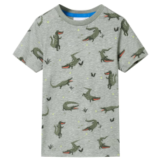 vidaXL Világos khaki melange gyerekpóló 104