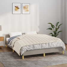 vidaXL világos krémszínű szövet súlyozott takaró 120 x 180 cm 5 kg lakástextília