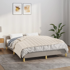 vidaXL világos krémszínű szövet súlyozott takaró 120 x 180 cm 9 kg lakástextília