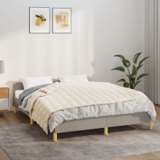 vidaXL világos krémszínű szövet súlyozott takaró 120 x 180 cm 9 kg lakástextília