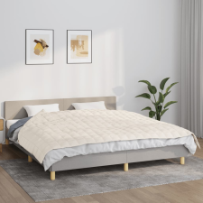 vidaXL világos krémszínű szövet súlyozott takaró 155 x 220 cm 7 kg lakástextília