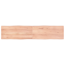 vidaXL világosbarna kezelt tömör asztallap 180x40x(2-4) cm bútor